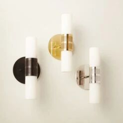 Figaro Polished Nickel Wall Sconce -Cb2 FigaroSconceGroupFHS22