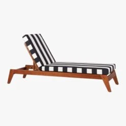 Filaki Outdoor Lounger With Black And White Stripe Cushion 12 Filaki Outdoor Lounger With Black And White Stripe Cushion -Cb2 FilakiLoungerBlackWhiteStripe3QS16