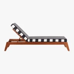 Filaki Outdoor Lounger With Black And White Stripe Cushion 14 Filaki Outdoor Lounger With Black And White Stripe Cushion -Cb2 FilakiLoungerBlackWhiteStripeSideAV1S16