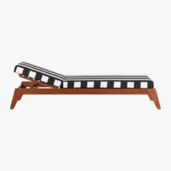 Filaki Outdoor Lounger With Black And White Stripe Cushion 15 Filaki Outdoor Lounger With Black And White Stripe Cushion -Cb2 FilakiLoungerBlackWhiteStripeSideAV3S16