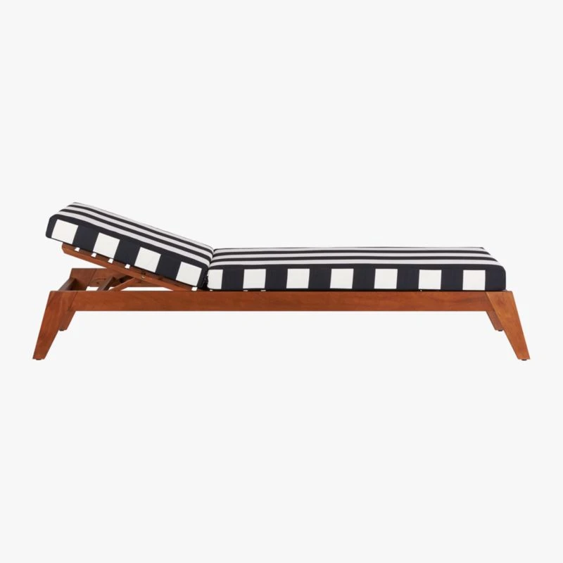 Filaki Outdoor Lounger With Black And White Stripe Cushion 8 Filaki Outdoor Lounger With Black And White Stripe Cushion - Image 6