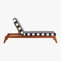Filaki Outdoor Lounger With Black And White Stripe Cushion 13 Filaki Outdoor Lounger With Black And White Stripe Cushion -Cb2 FilakiLoungerBlackWhiteStripeSideS16