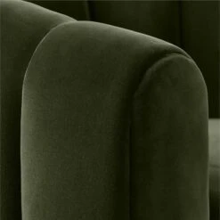 Fitz Channeled Green Velvet Swivel Chair -Cb2 FitzGreenVelvetChairAVSSS22