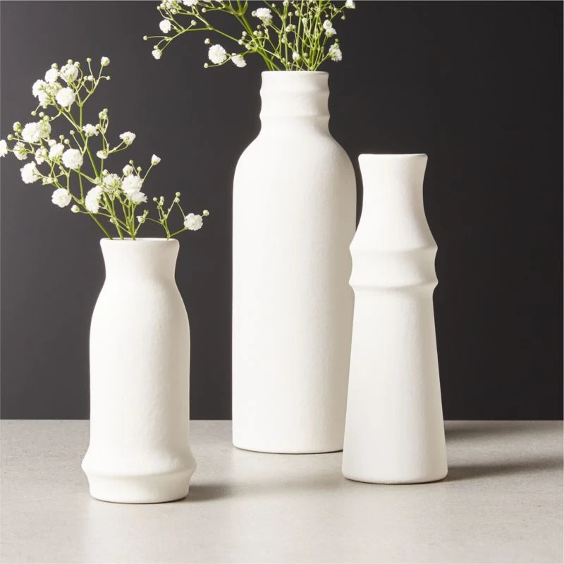 Fleur Off-White Bud Vase Set Of 3 4 Fleur Off-White Bud Vase Set Of 3 - Image 2
