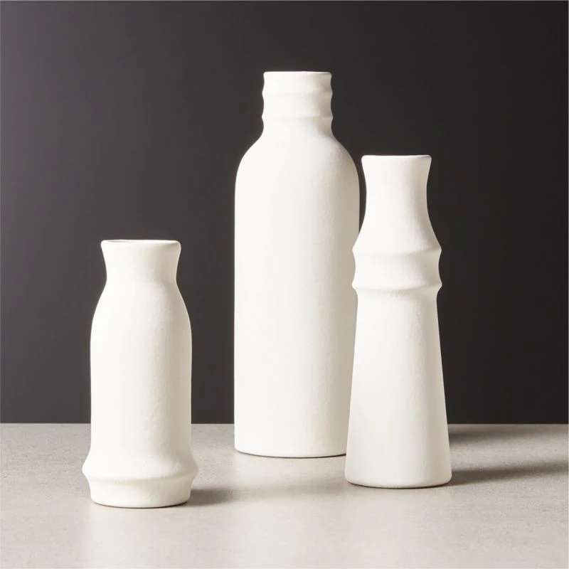Fleur Off-White Bud Vase Set Of 3 3 Fleur Off-White Bud Vase Set Of 3