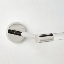 Flynn Crystal And Polished Nickel Wall Mounted Toilet Paper Holder -Cb2 FlynnPlhdNklWllMtdTPHldrAVSHS23