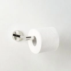 Flynn Crystal And Polished Nickel Wall Mounted Toilet Paper Holder -Cb2 FlynnPlhdNklWllMtdTPHldrROS23