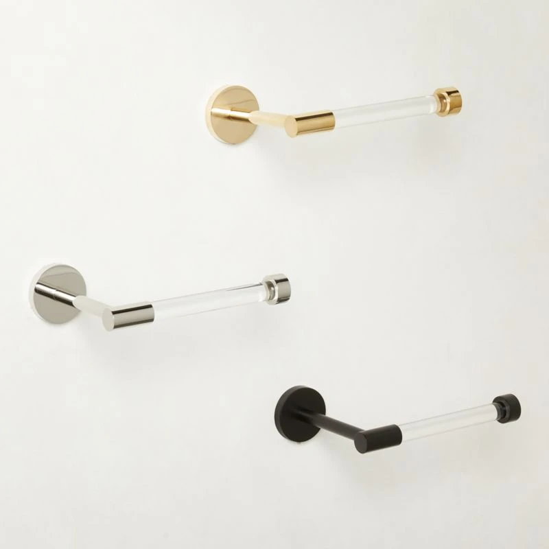 Flynn Crystal And Black Wall Mounted Toilet Paper Holder 6 Flynn Crystal And Black Wall Mounted Toilet Paper Holder - Image 4