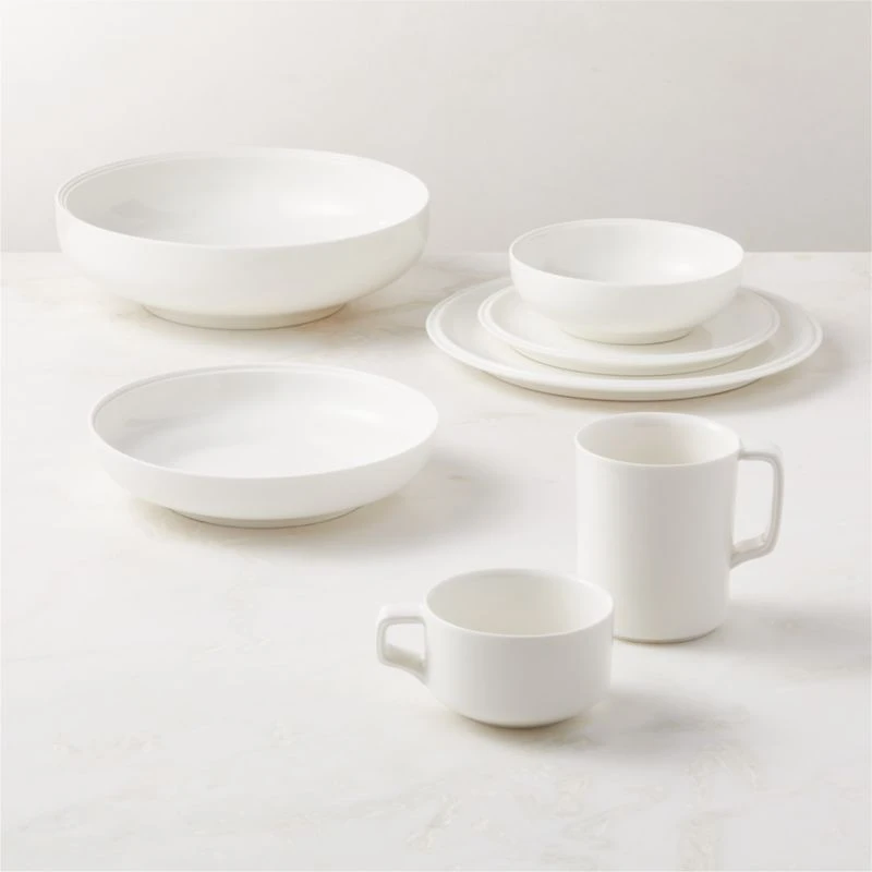 Frette Off-White Serving Bowl 6 Frette Off-White Serving Bowl - Image 4