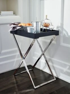 Gianna Glass Dish With Lid 12 Gianna Glass Dish With Lid -Cb2 FultonBlackLeatherTrayTableM20 1