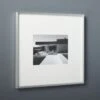 Gallery Brushed Silver Picture Frame With White Mat 8"x10" -Cb2 Gallery8x10FrmeSlvrWhtMatSHS17