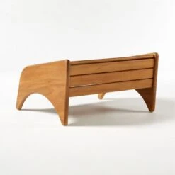 Gartner Teak Outdoor Ottoman -Cb2 GartnerTeakLoungeOttoman3QBSSS21