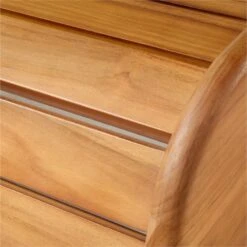 Gartner Teak Outdoor Ottoman -Cb2 GartnerTeakLoungeOttomanAVSSS21