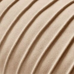 Gathered Suede Throw Pillow With Down-Alternative Insert 48"x12" -Cb2 GatheredSdPillow48X12inAVSSF22