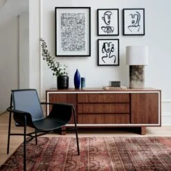 Rubie Handknotted Area Rug 5'x8' 10 Rubie Handknotted Area Rug 5'x8' -Cb2 GeminiBlackLoungeChairAG20 1x1