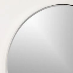 Graduate Polished Nickel Round Wall Mirror 36" 8 Graduate Polished Nickel Round Wall Mirror 36" -Cb2 GraduateRndNklMirror36inAV2SHF21