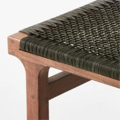 Small Green Leather Bench 9 Small Green Leather Bench -Cb2 GreenLthrWrppdBenchSmAVSSF22