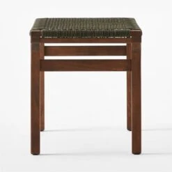 Small Green Leather Bench 8 Small Green Leather Bench -Cb2 GreenLthrWrppdBenchSmSDSSF22