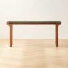 Small Green Leather Bench