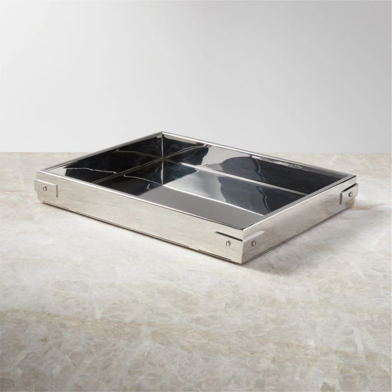 Griffith Stainless Steel Bar Tray 3 Griffith Stainless Steel Bar Tray
