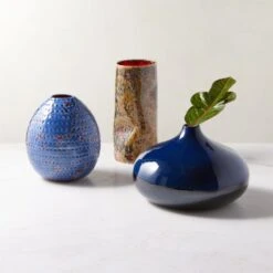 Gravity Multicolor Vase Tall 11 Gravity Multicolor Vase Tall -Cb2 GroupAzureSteeleNGravityFHS23