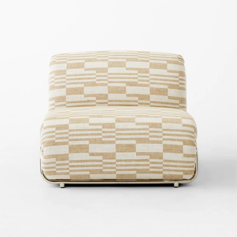 Hada Armless Geometric Patterned Lounge Chair 8 Hada Armless Geometric Patterned Lounge Chair - Image 6