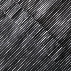 Harlow Black Striped Linen-Blend Sheer Window Curtain Panel 48"x84'' 11 Harlow Black Striped Linen-Blend Sheer Window Curtain Panel 48"x84'' -Cb2 HarlowBkLnStpdCrtn96PnlAV4SHF23