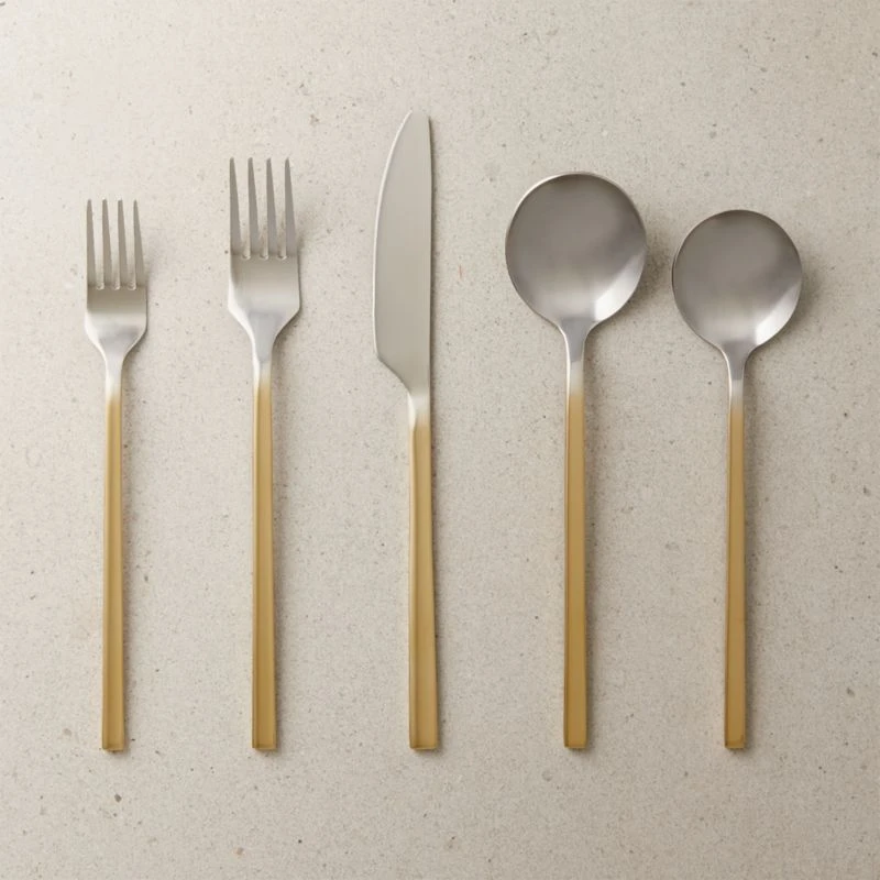 20-Piece Haze Two-Tone Flatware Set 3 20-Piece Haze Two-Tone Flatware Set