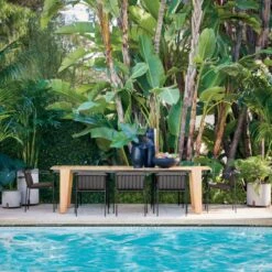 Boka Black Indoor/Outdoor Planter Bowl Small -Cb2 HazelTeakDiningTableMR21