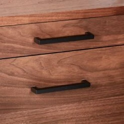 Helix 70" Walnut Bookcase With 2 Drawers -Cb2 HelixShortShlf2DrwWalnutAVS20