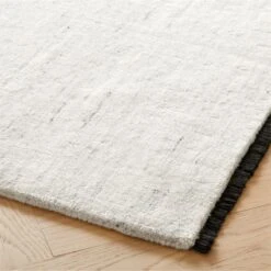Henry Handloomed Black And White Wool Area Rug 5'x8' 7 Henry Handloomed Black And White Wool Area Rug 5'x8' -Cb2 HenryWtWBkHdldWoolRug8x10AVSHF23