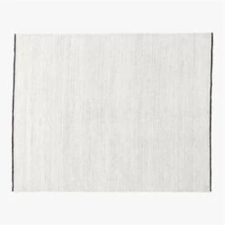 Henry Handloomed Black And White Wool Area Rug 5'x8'