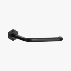 Hex Matte Black Wall Mounted Toilet Paper Holder -Cb2 HexWallMntdTltPprHldrBlkS19