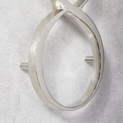 Heymland 6" Polished Nickel House Number 0 -Cb2 HeymlandNkExtrHs8NumberAV2SHF22