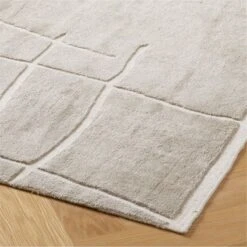 Hogan Handknotted Silver Grey Viscose Area Rug 5'x8' -Cb2 HoganHndknttdVscsSlGrRg8x10ROF20