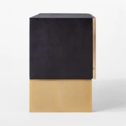 Tiled Horn And Acacia Wood Credenza -Cb2 HornMediaCredenzaSDSSF21