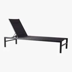 Idle Black Outdoor Sun Lounger -Cb2 IdleIISunLoungerBlk3QS19