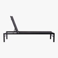 Idle Black Outdoor Sun Lounger -Cb2 IdleIISunLoungerBlkAVS19