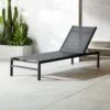 Idle Black Outdoor Sun Lounger -Cb2 IdleIISunLoungerBlkSHS19 1x1