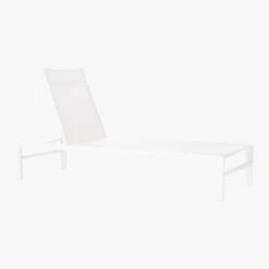 Idle White Outdoor Sun Lounger 13 Idle White Outdoor Sun Lounger -Cb2 IdleIISunLoungerWht3QS19
