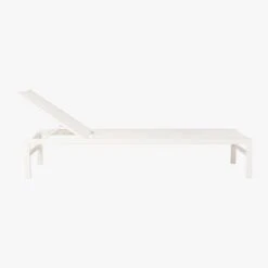 Idle White Outdoor Sun Lounger 14 Idle White Outdoor Sun Lounger -Cb2 IdleIISunLoungerWhtAV2S19