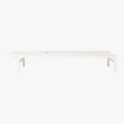 Idle White Outdoor Sun Lounger 15 Idle White Outdoor Sun Lounger -Cb2 IdleIISunLoungerWhtAV3S19