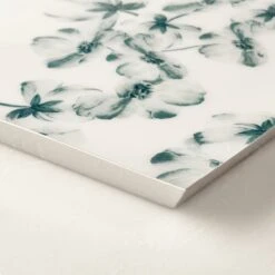 In Bloom Rectangular Floral Serving Tray 8 In Bloom Rectangular Floral Serving Tray -Cb2 InBloomEnmlServingTrayAVSHS22