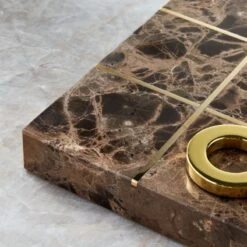 Indah Brown Marble Tic-Tac-Toe 8 Indah Brown Marble Tic-Tac-Toe -Cb2 IndahBrnMarbleTicTacToeHAVSHF22