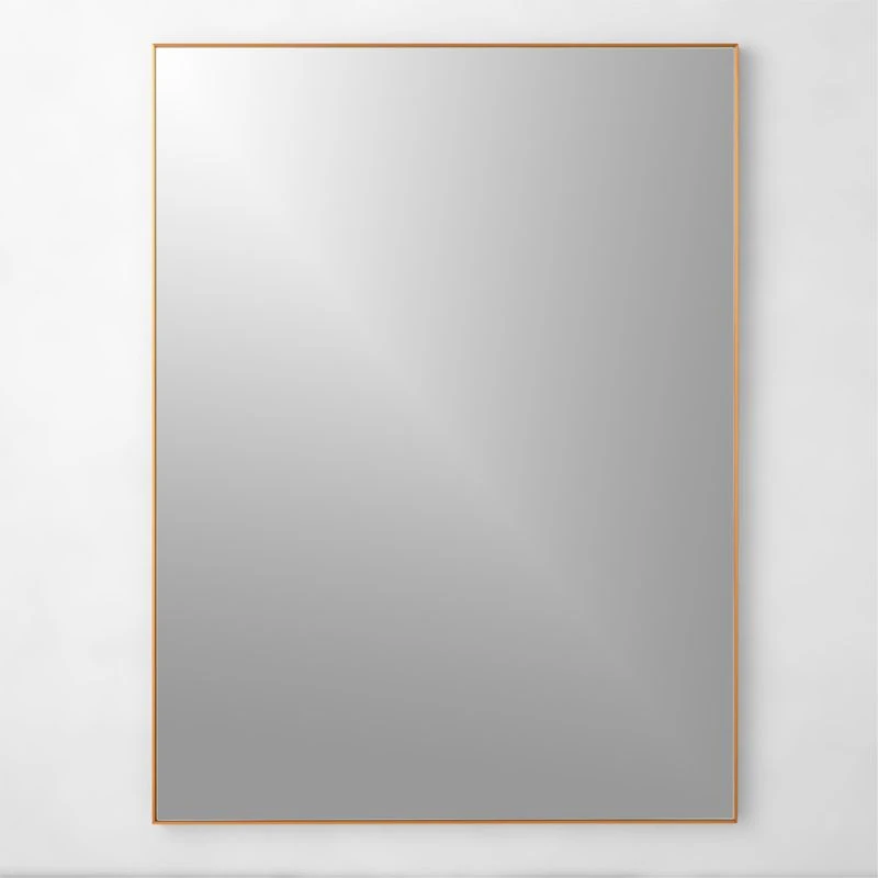 Infinity Rectangular Brass Wall Mirror 36"x48" 3 Infinity Rectangular Brass Wall Mirror 36"x48"