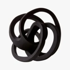 Infinity Black Knot Sculpture 24 Infinity Black Knot Sculpture -Cb2 InfinityKnotBlackAVF17