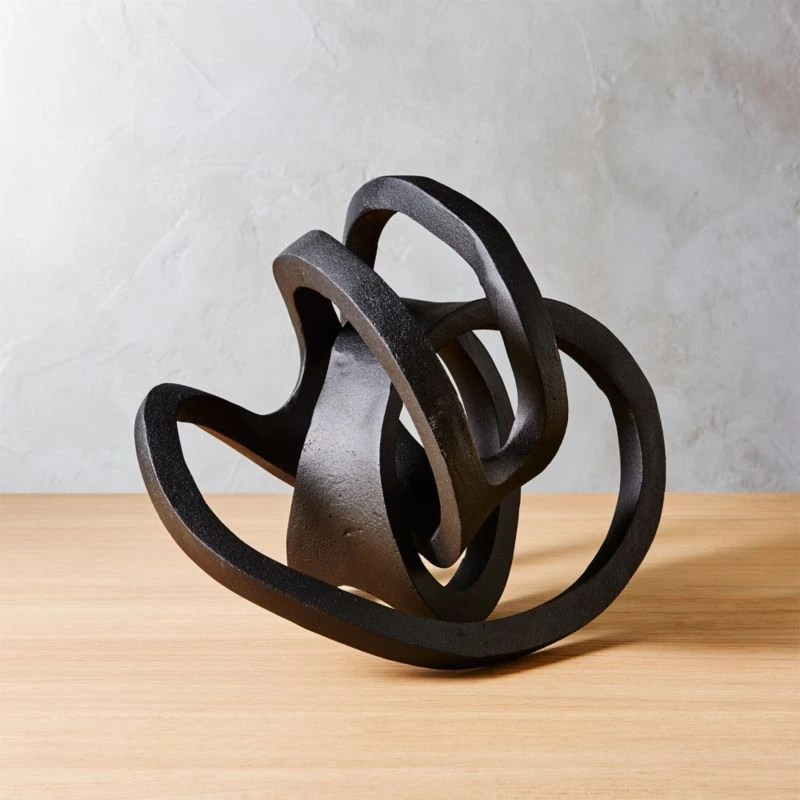 Infinity Black Knot Sculpture 3 Infinity Black Knot Sculpture