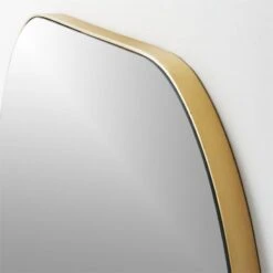 Infinity Brass Mantel Wall Mirror 42"x37" -Cb2 InfinityMantelMirrorBrsAVS20