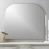 Infinity Brass Mantel Wall Mirror 42"x37" -Cb2 InfinityMantelMirrorBrsSHS18