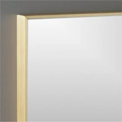 Infinity Brass Rectangular Wall Mirror 24"x36" -Cb2 InfinityRectMirr24x36BrsROS20